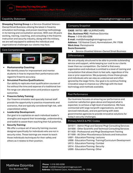 Capability Statement